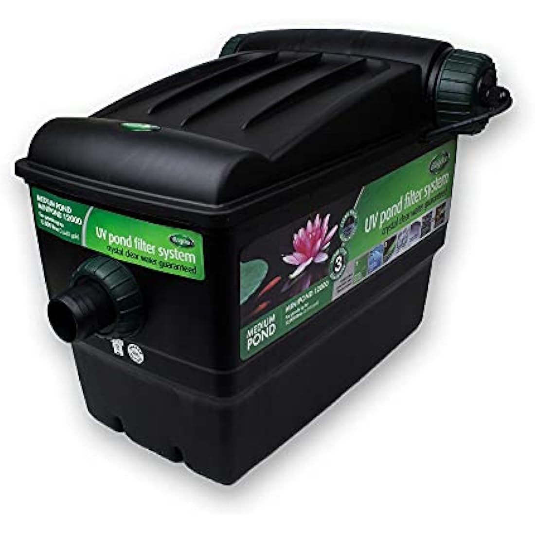 Blagdon Mini-Pond 12000 Box Filter with 9W UV Clarifier – Black