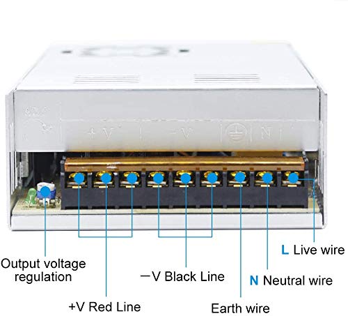 inShareplus 24V 18.75A 450W DC Switching Power Supply | LED Driver & Transformer