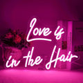 Horseneon Love is in the Hair Neon Sign | USB Dimmable LED Wall Decor