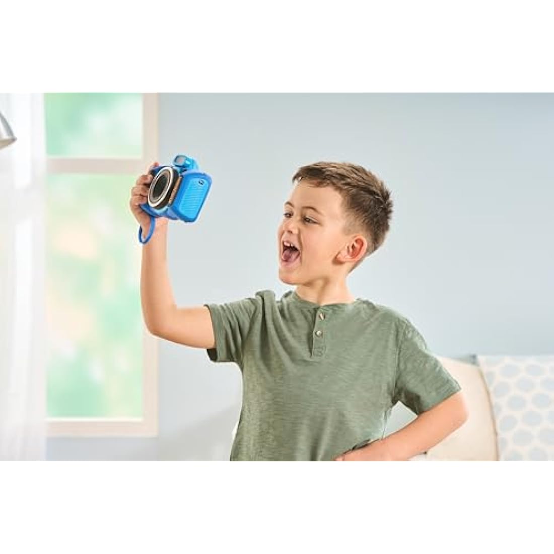 VTech KidiZoom Duo FX Kids Camera - 8MP Digital Video with AR Filters, Blue