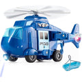 HERSITY Police Rescue Helicopter Toy with Lights and Sound – Blue