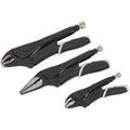 Sealey Black Series Locking Pliers Set - 3Pc Quick Release Steel Tools