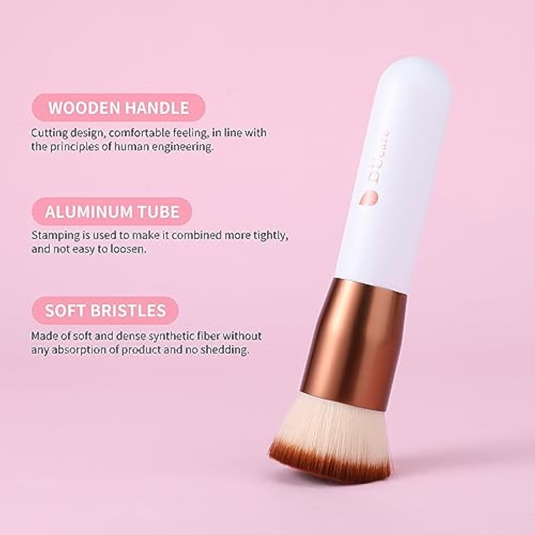 DUcare Kabuki Foundation Brush - Flat Top Synthetic Makeup Brush