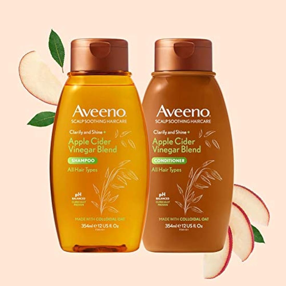 Aveeno Apple Cider Vinegar Clarifying Shampoo for Greasy Hair – 354ml