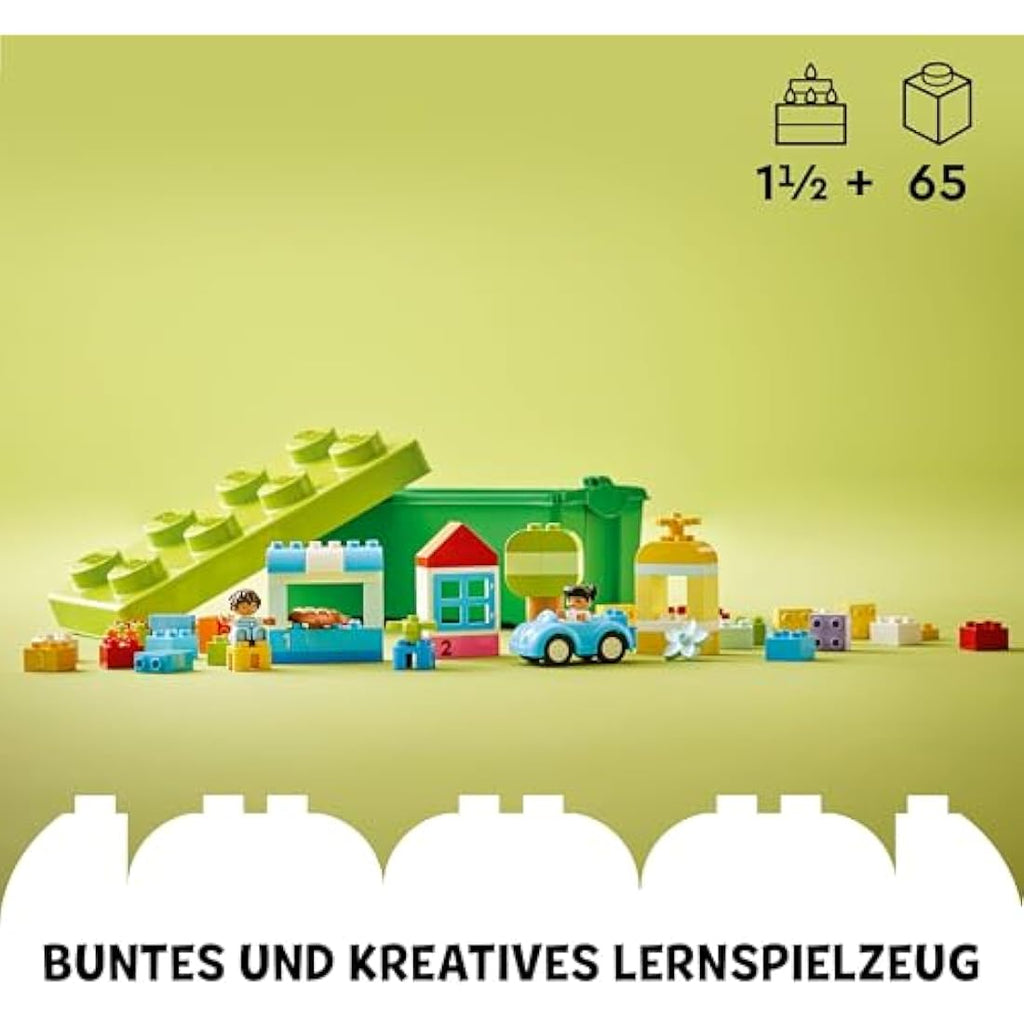 LEGO DUPLO Brick Box – Toddler Stacking Blocks & Car Toy - 10913