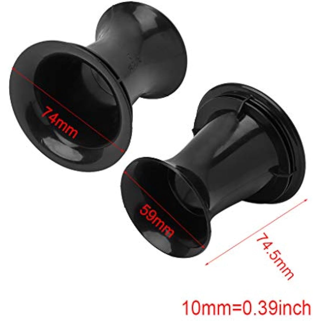 Speaker Port Tube - 2pc Bass Reflex Vent for 4-6" Subwoofer