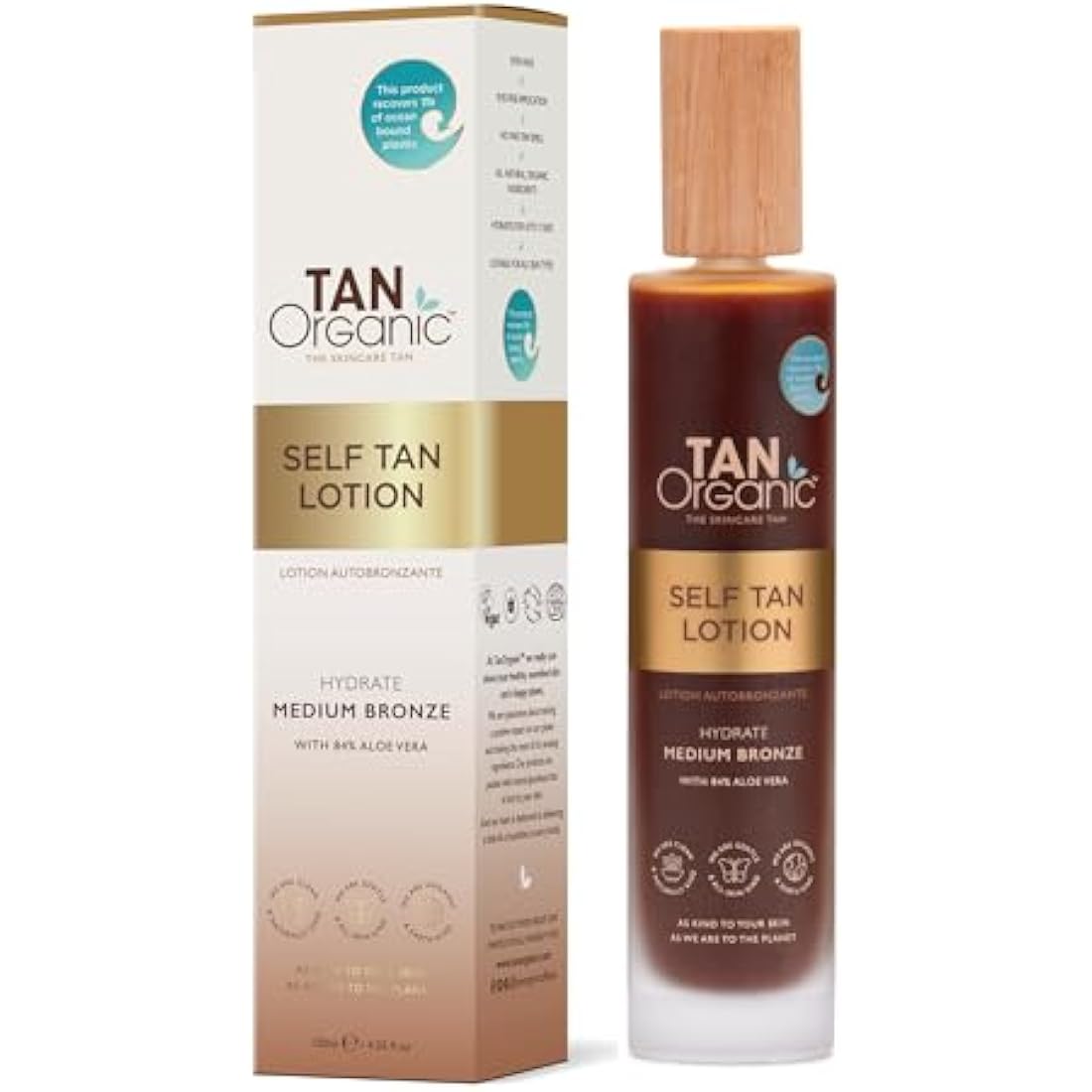 TanOrganic Self Tanning Lotion | Natural Vegan Fake Tan - 100ml