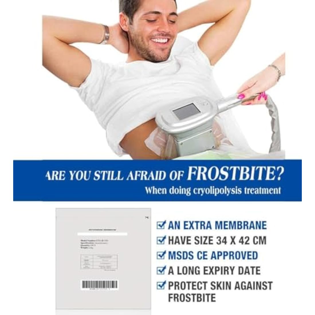 Natureguru Antifreeze Membranes for Cryolipolysis - Medium 27x30cm (10 Pack)