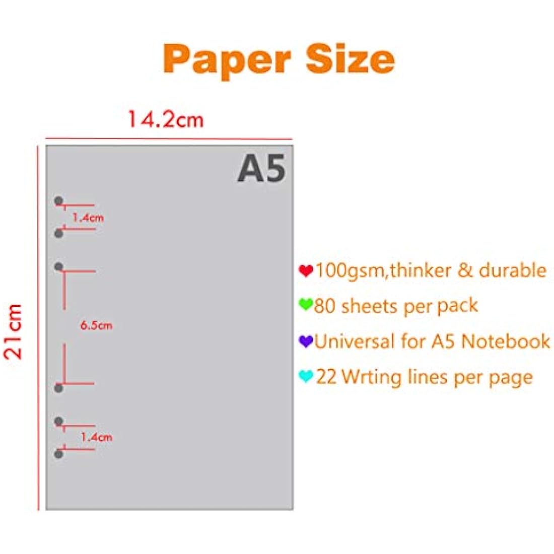 SAYEEC A5 PU Leather Executive Portfolio – Refillable Business Notebook