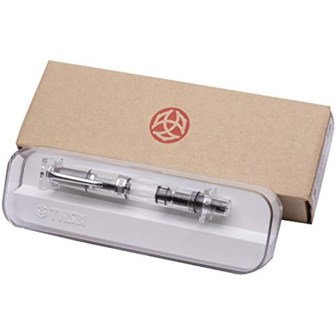 TWSBI Diamond Mini Clear Fountain Pen – Transparent Piston Pen, Fine Nib