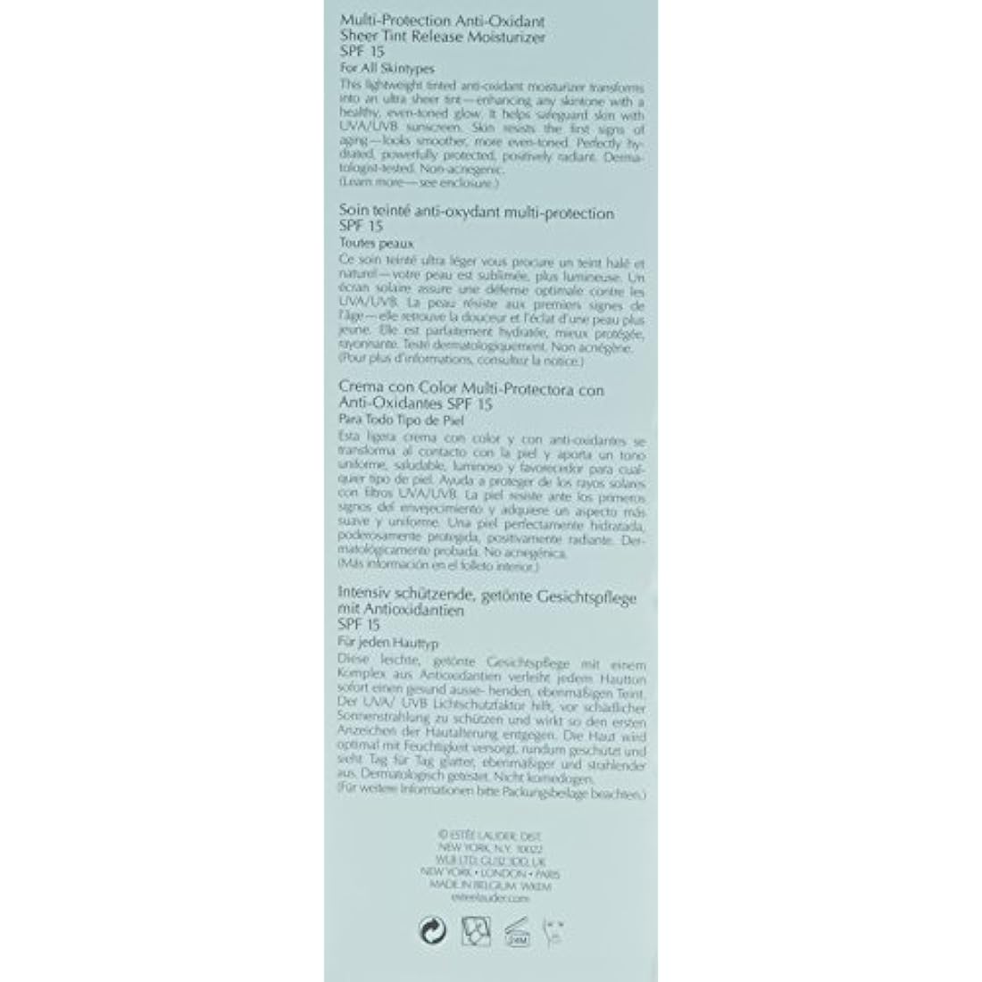 Estee Lauder DayWear Sheer Tint Release Moisturizer SPF 15 - 1.7 oz