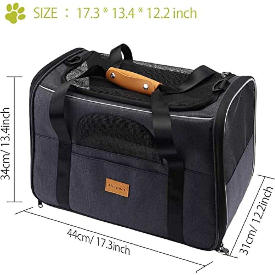 Morpilot Airline Approved Pet Carrier – Breathable Cat & Dog Travel Bag