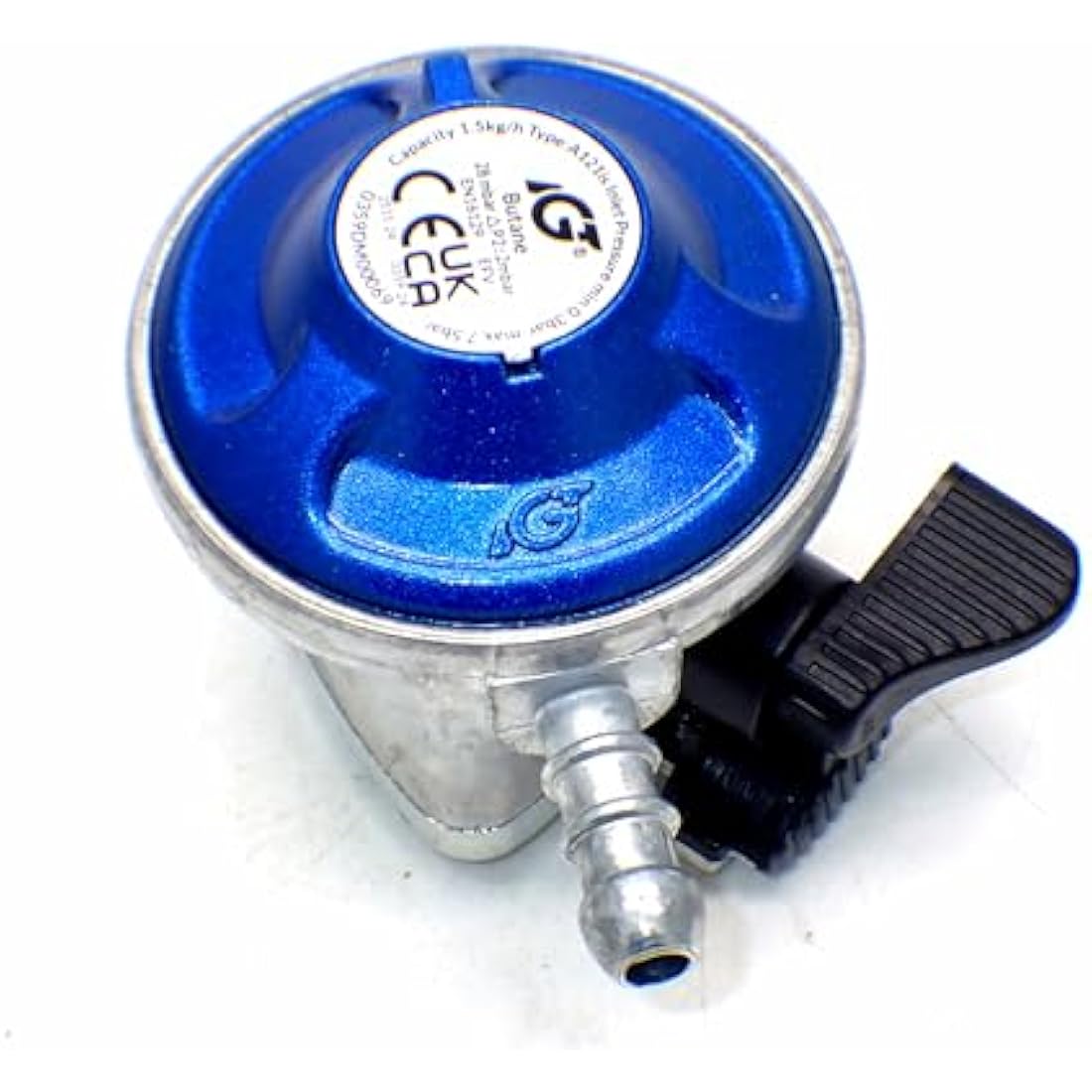 IGT 21mm Butane Gas Regulator for Caravans, BBQ & Camping | 28mbar