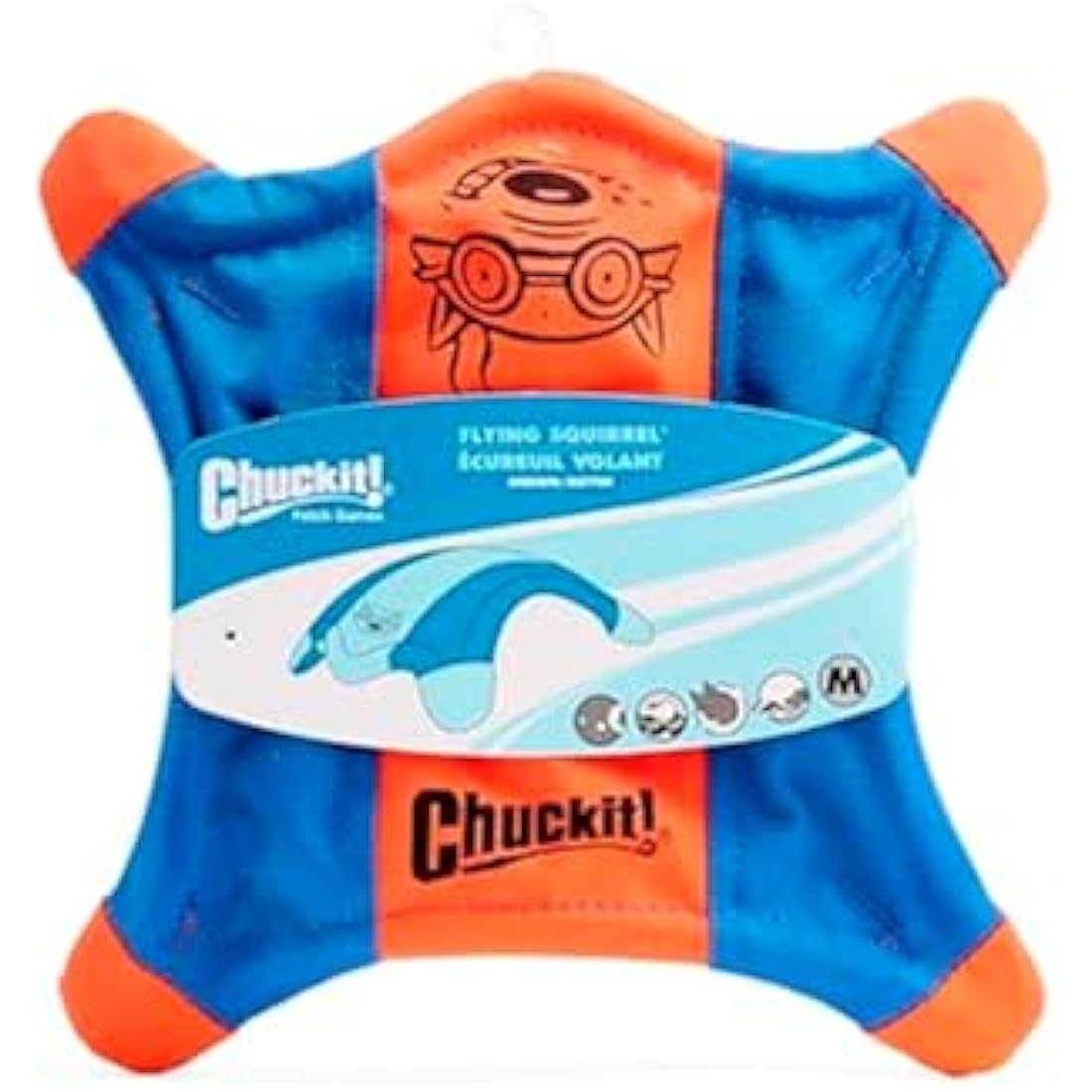 Chuckit! Flying Squirrel Dog Toy – Floating Fetch Frisbee Disc, Medium