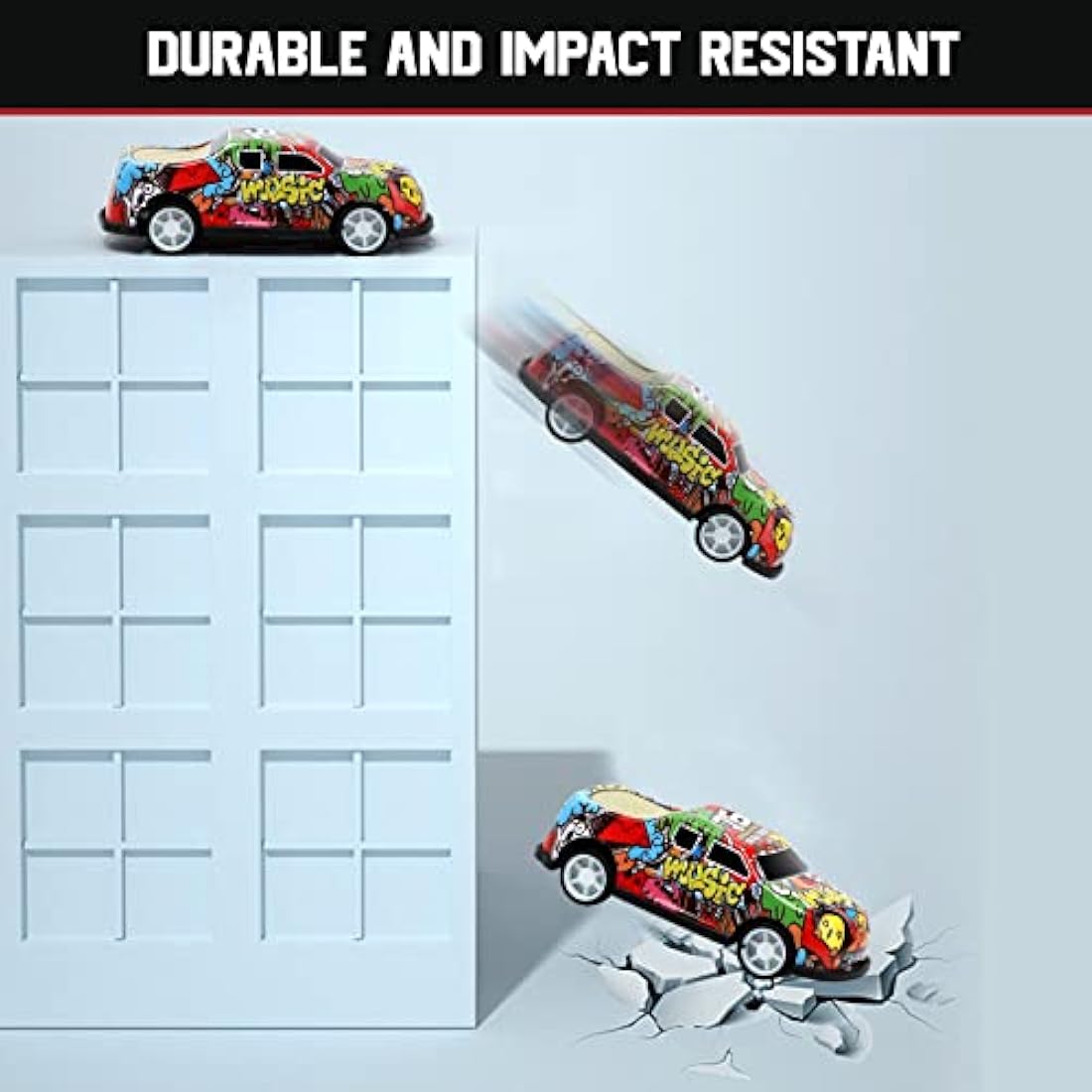 Veluoess 40-Piece Pull Back Toy Cars Set with 2-in-1 Play Mat Storage Bag
