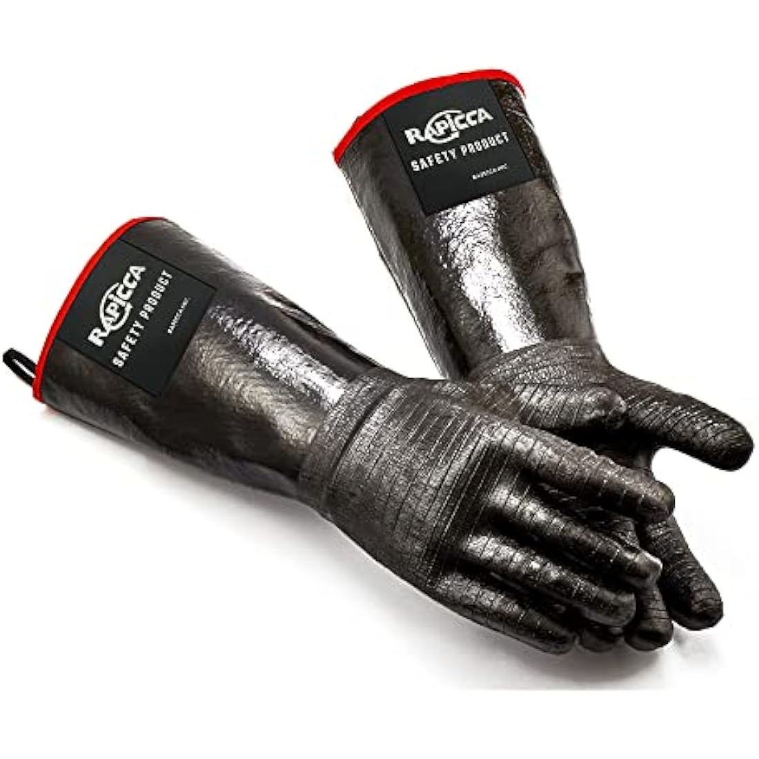 RAPICCA 17-Inch BBQ Gloves | 932°F Heat Resistant Neoprene Smoker Gloves