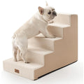 COZY KISS 5-Tier Wide Foam Dog Stairs | Non-Slip Pet Steps for High Beds