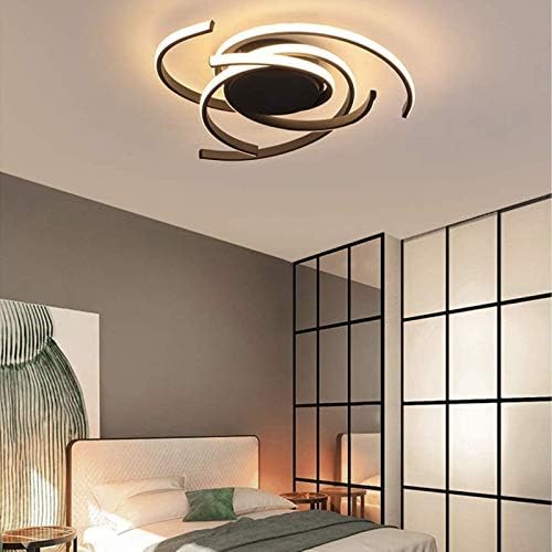 Jolof Store Modern LED Ceiling Light – Dimmable Spiral Flower Chandelier