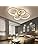 Dimmable LED Ceiling Light – 4-Ring Flush Mount with Remote