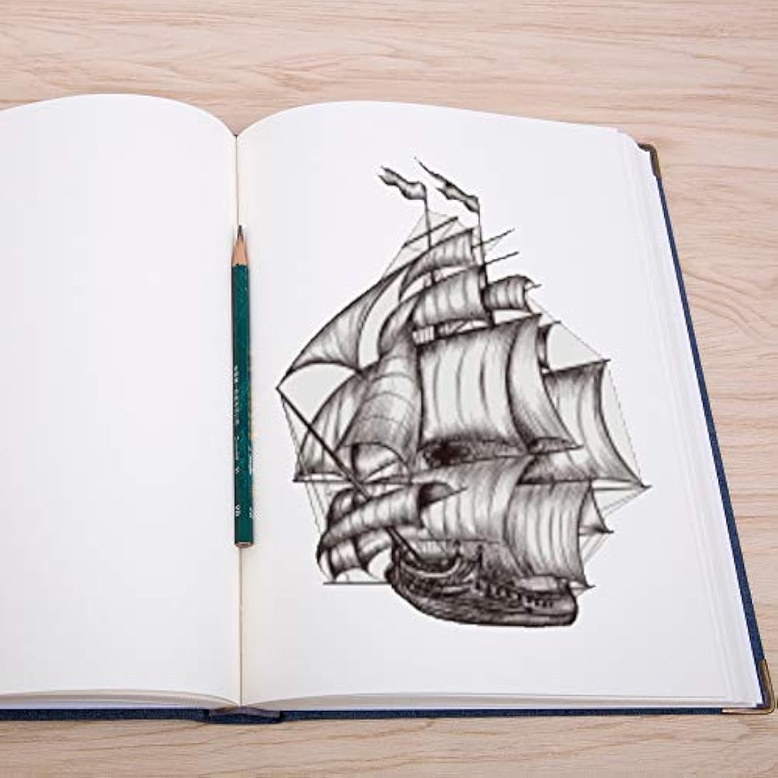 Jolof Store A4 Sketchbook | 160 Sheets 100gsm Acid-Free Hardcover