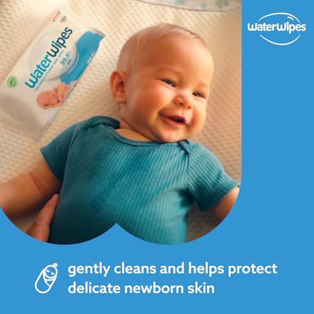 WaterWipes Sensitive Baby Wipes | 99.9% Water | 720 Count (12 Packs)