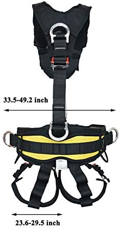 Full Body Climbing Harness – Adjustable Safety Belt for Rappelling