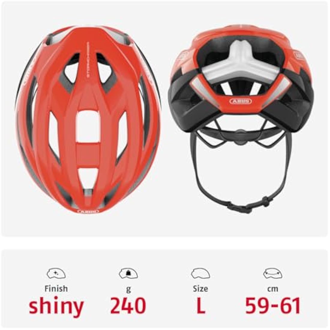 ABUS StormChaser Road Bike Helmet – Lightweight Vented Cycling Helmet