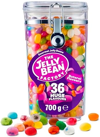 The Jelly Bean Factory Gourmet Jelly Beans – 700g Gluten-Free Gift Jar