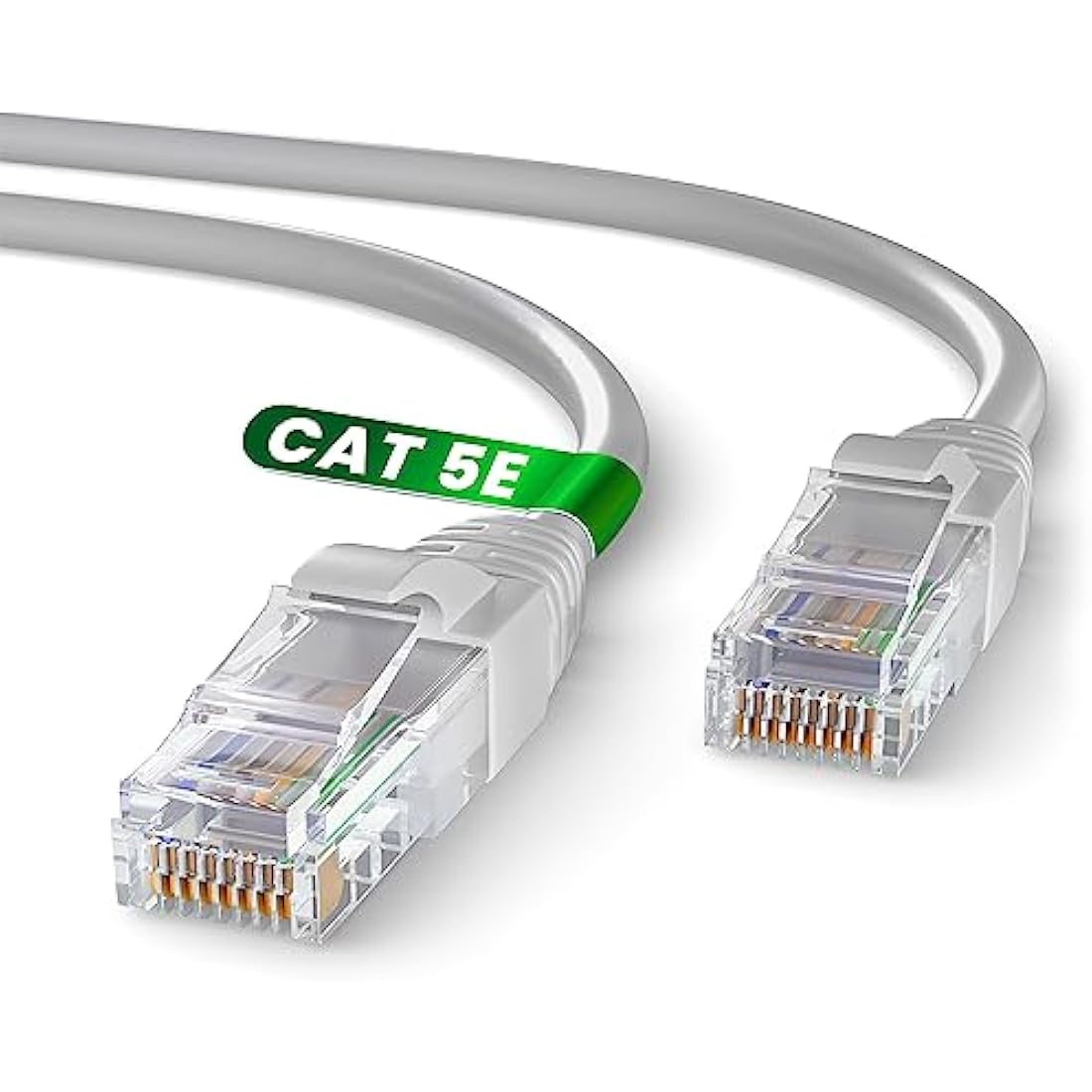 Mr. Tronic Cat 5E Ethernet Cable – 50m High Speed RJ45 LAN Network, Grey