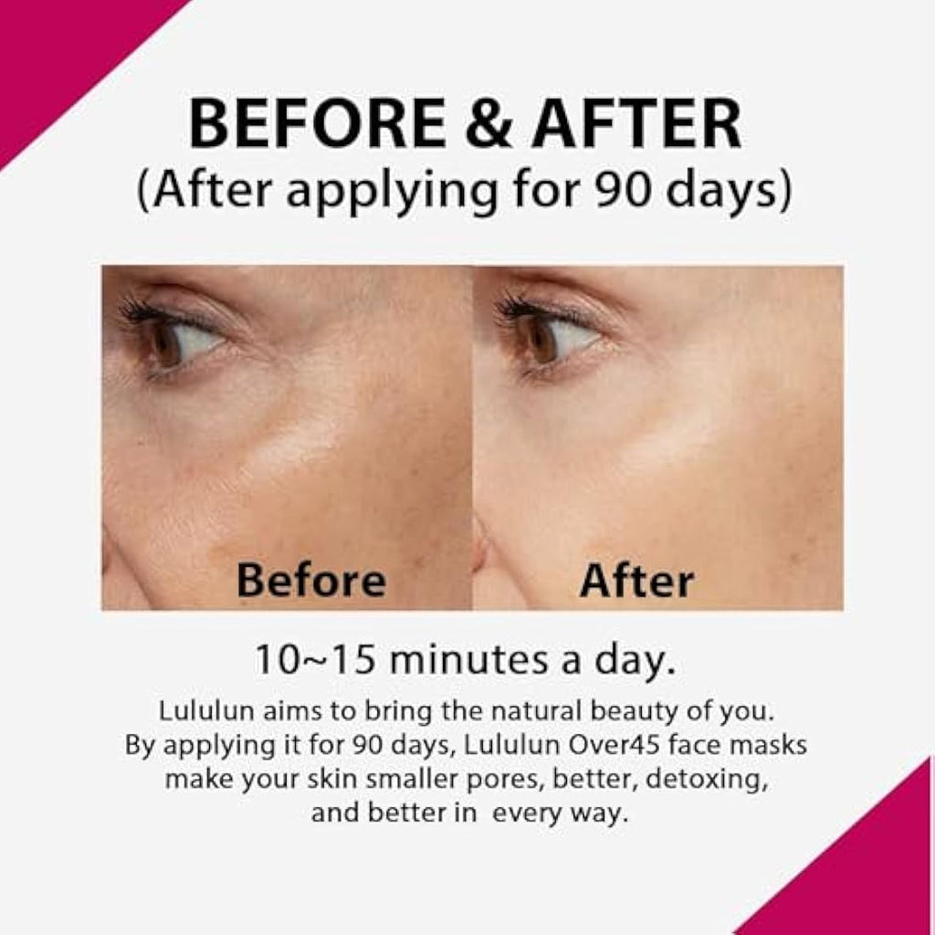 Lululun Over 45 Iris Blue S Face Mask – Anti-Aging Sheet Mask (32pcs)