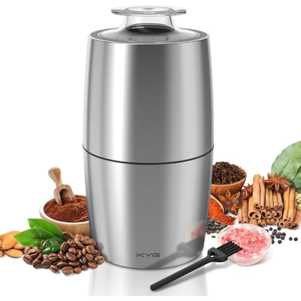 KYG Electric Coffee Grinder – 300W Stainless Steel Spice Mill, 70g Capacity