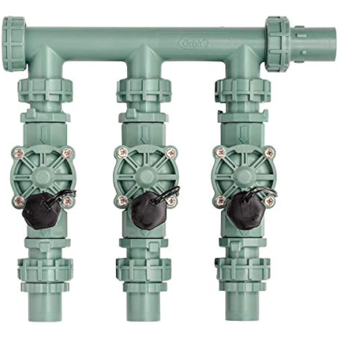 Orbit 57253 3-Valve Irrigation Manifold with L-Series Solenoids