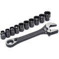 Crescent 11-Piece 3-in-1 Pass-Thru Adjustable Wrench and Ratchet Set