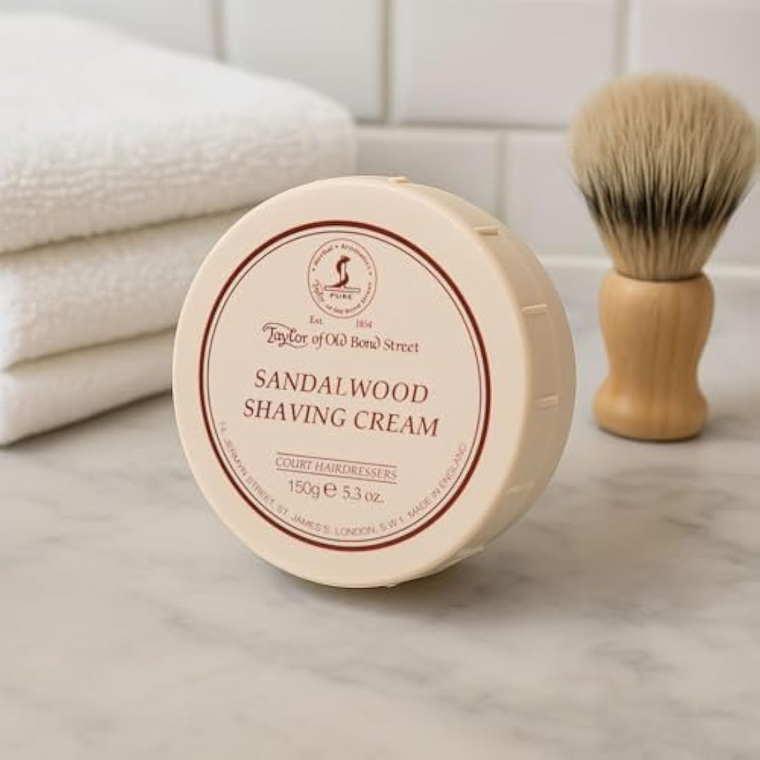 Taylor of Old Bond Street Sandalwood Shaving Cream Bowl - 150g
