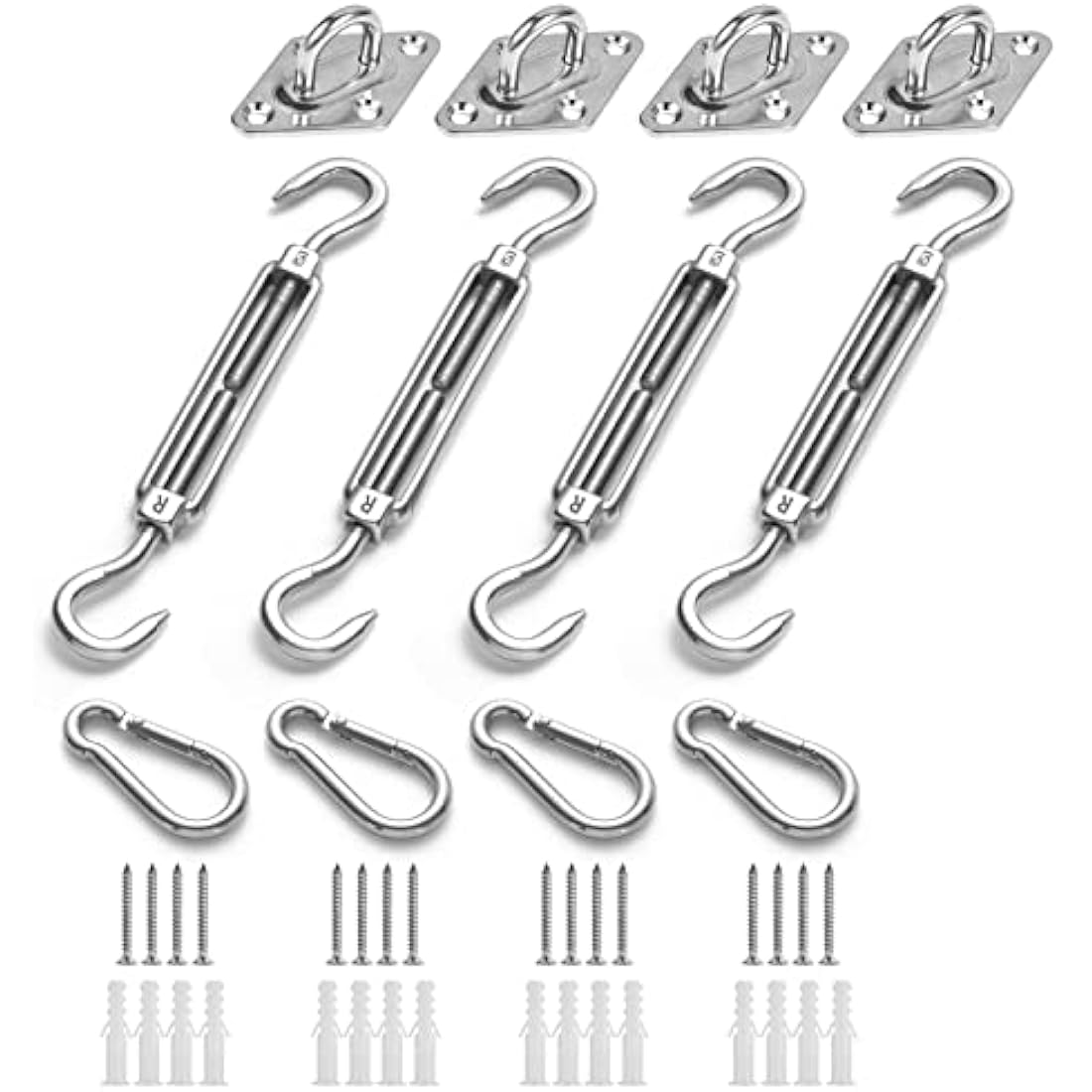 Shade Sail Hardware Kit – Heavy Duty Stainless Steel M5 Set