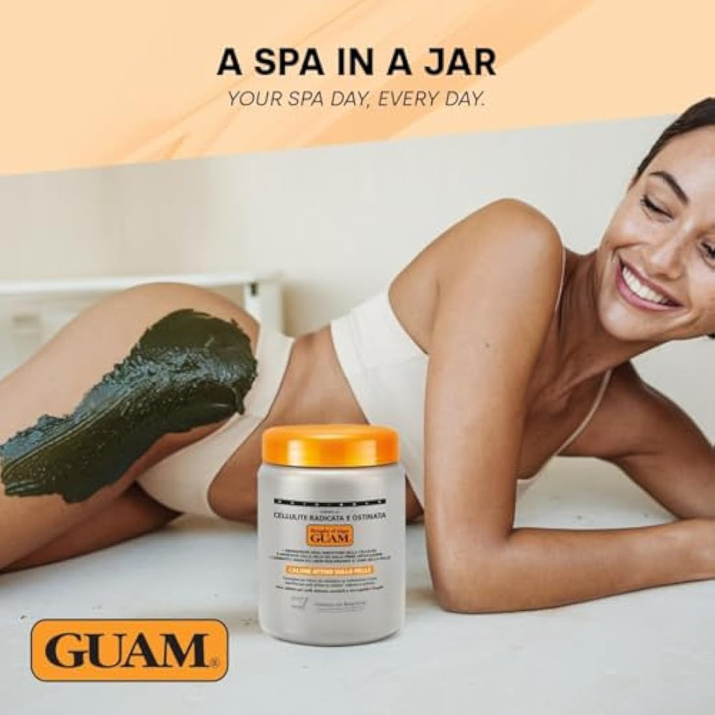 GUAM Seaweed Mud Anti-Cellulite Treatment – Hot Body Mask for Legs, 1kg