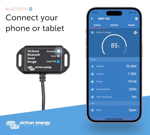 Victron Energy VE.Direct Bluetooth Smart Dongle for BMV & MPPT Monitoring