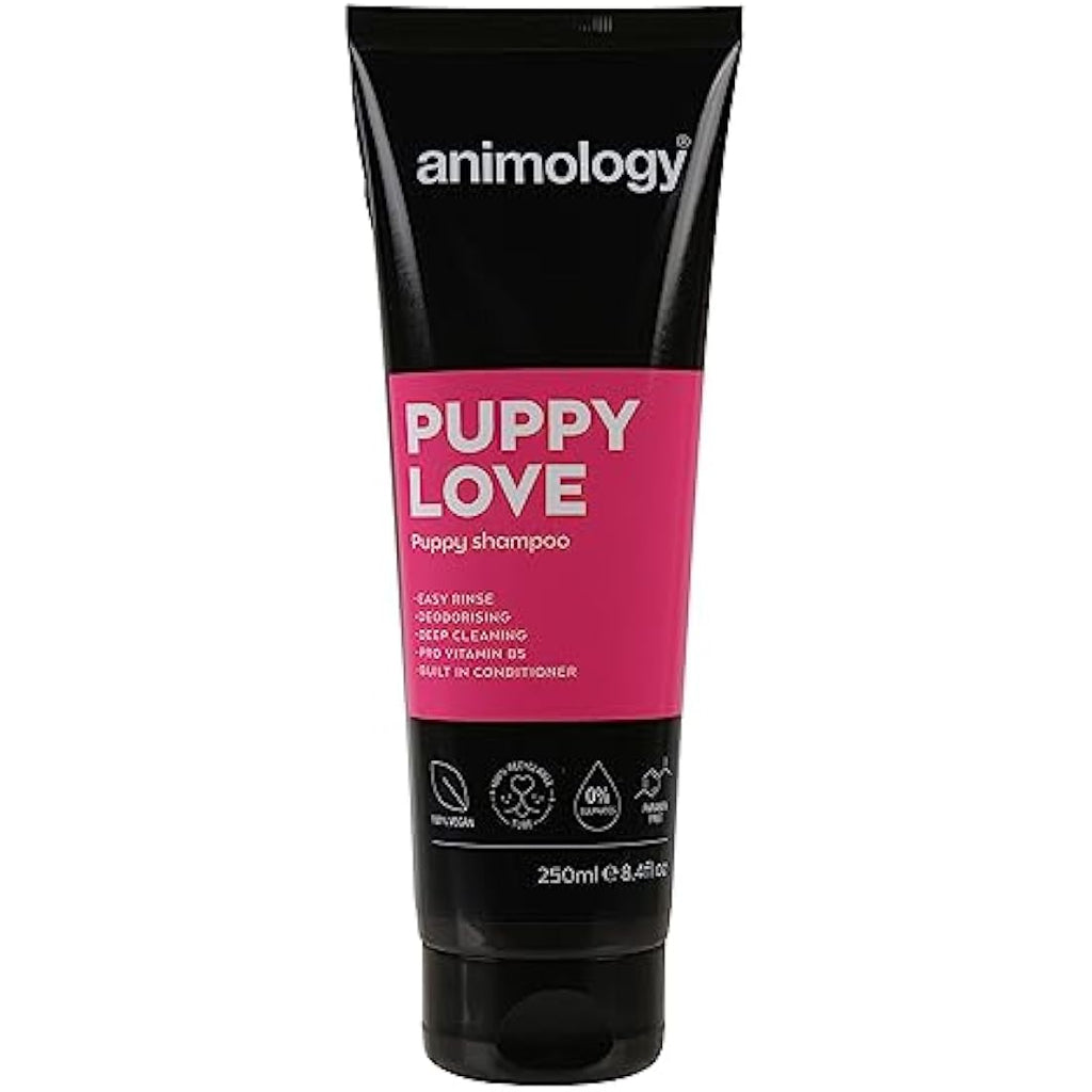 Animology Puppy Love Shampoo – Mild Vegan Dog Wash with Vitamin B5, 250ml