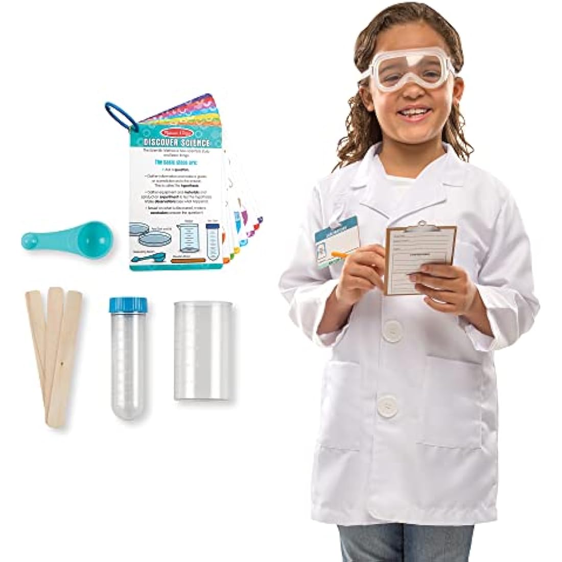 Melissa & Doug Scientist Role Play Costume Set with Lab Coat - Ages 3-6