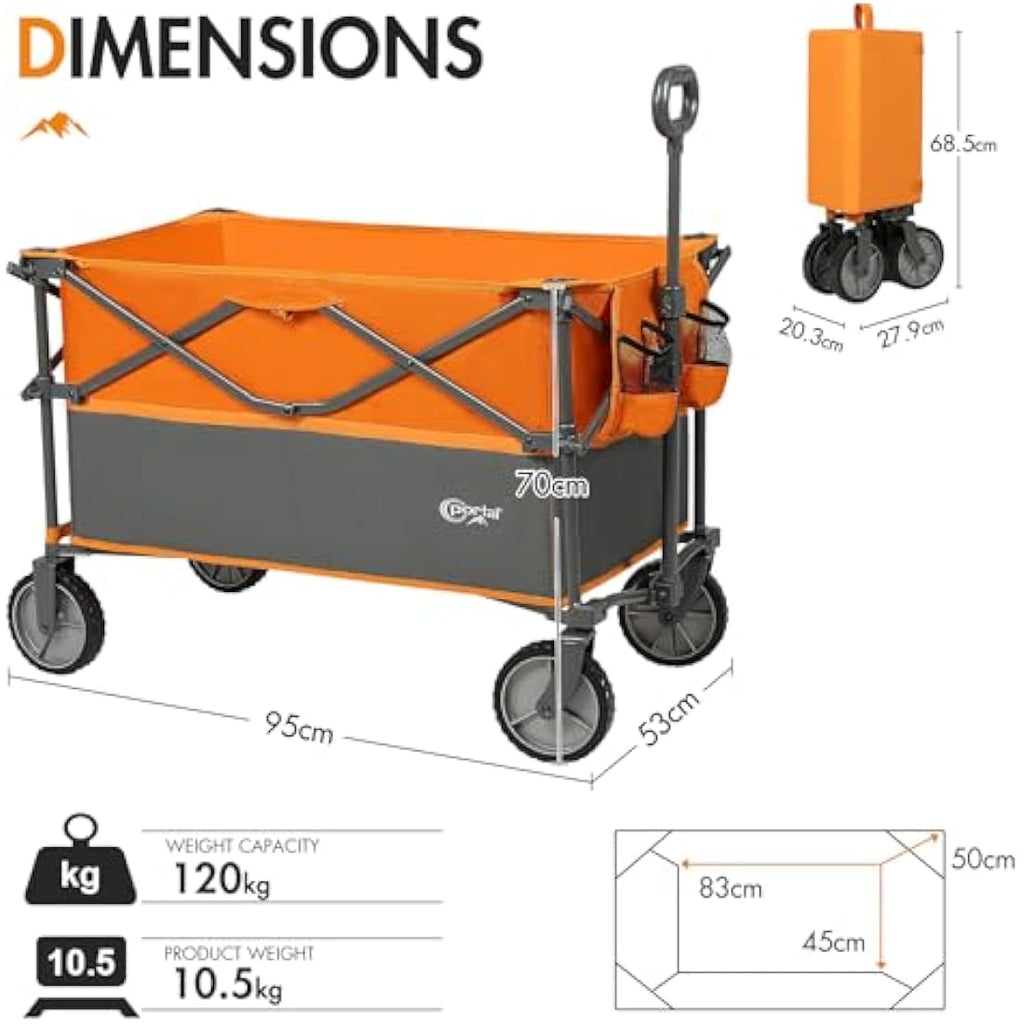 Portal XL Folding Festival Trolley | 228L Heavy Duty Camping Wagon