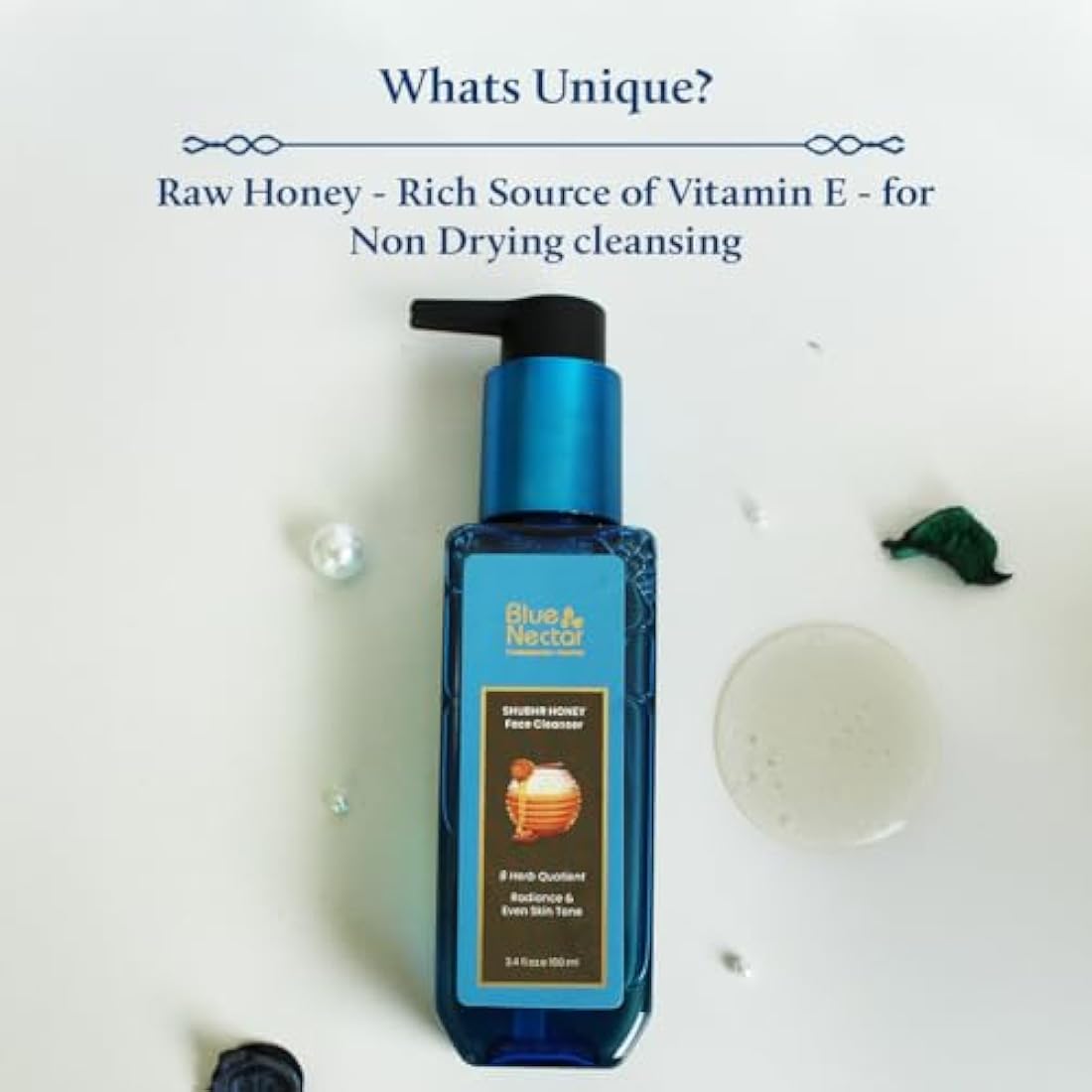 Blue Nectar Ayurvedic Tan Removal Face Wash - Honey & Aloe Vera, 200ml