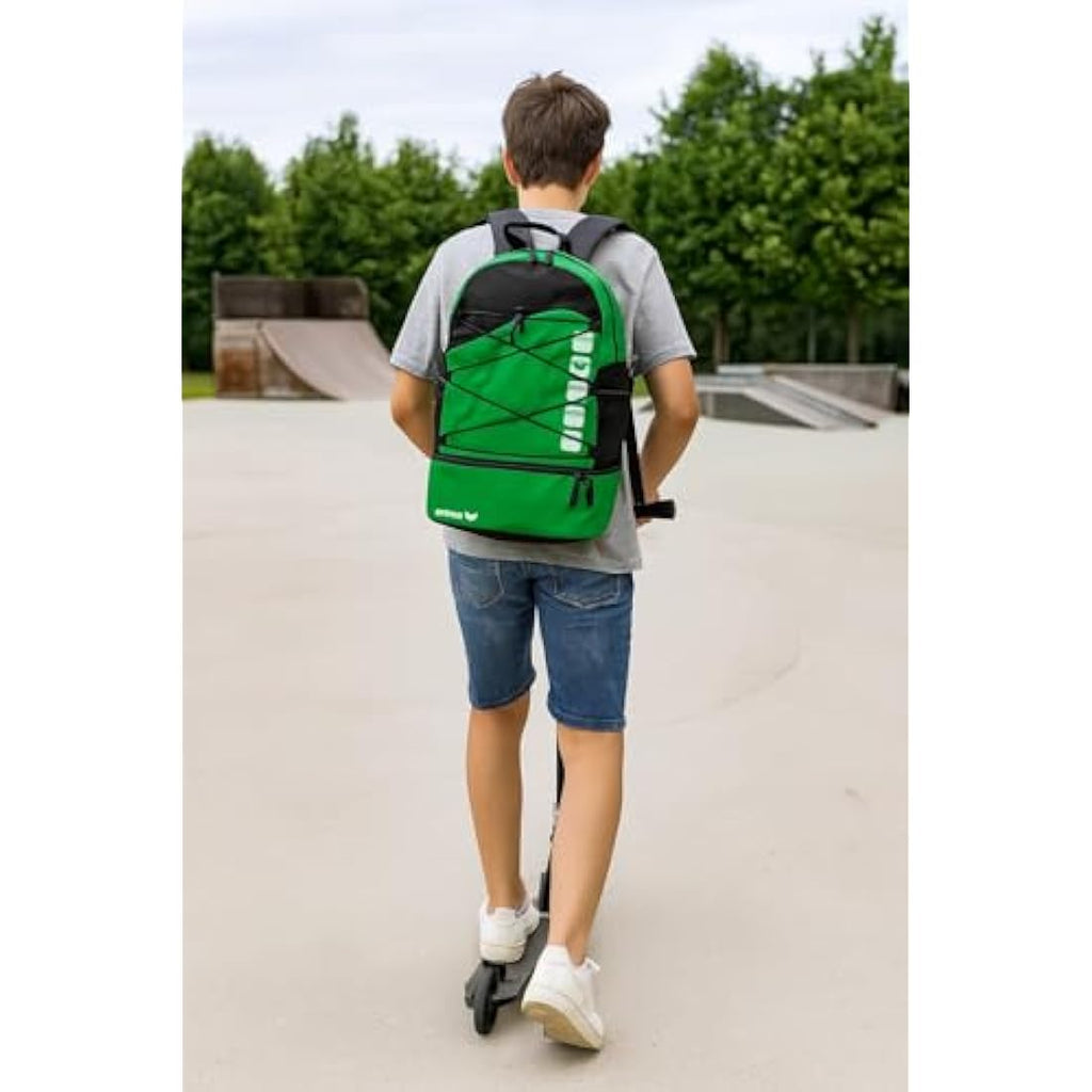Erima Multifunktionsrucksack CLUB 5 mit Bodenfach – Royal/Schwarz