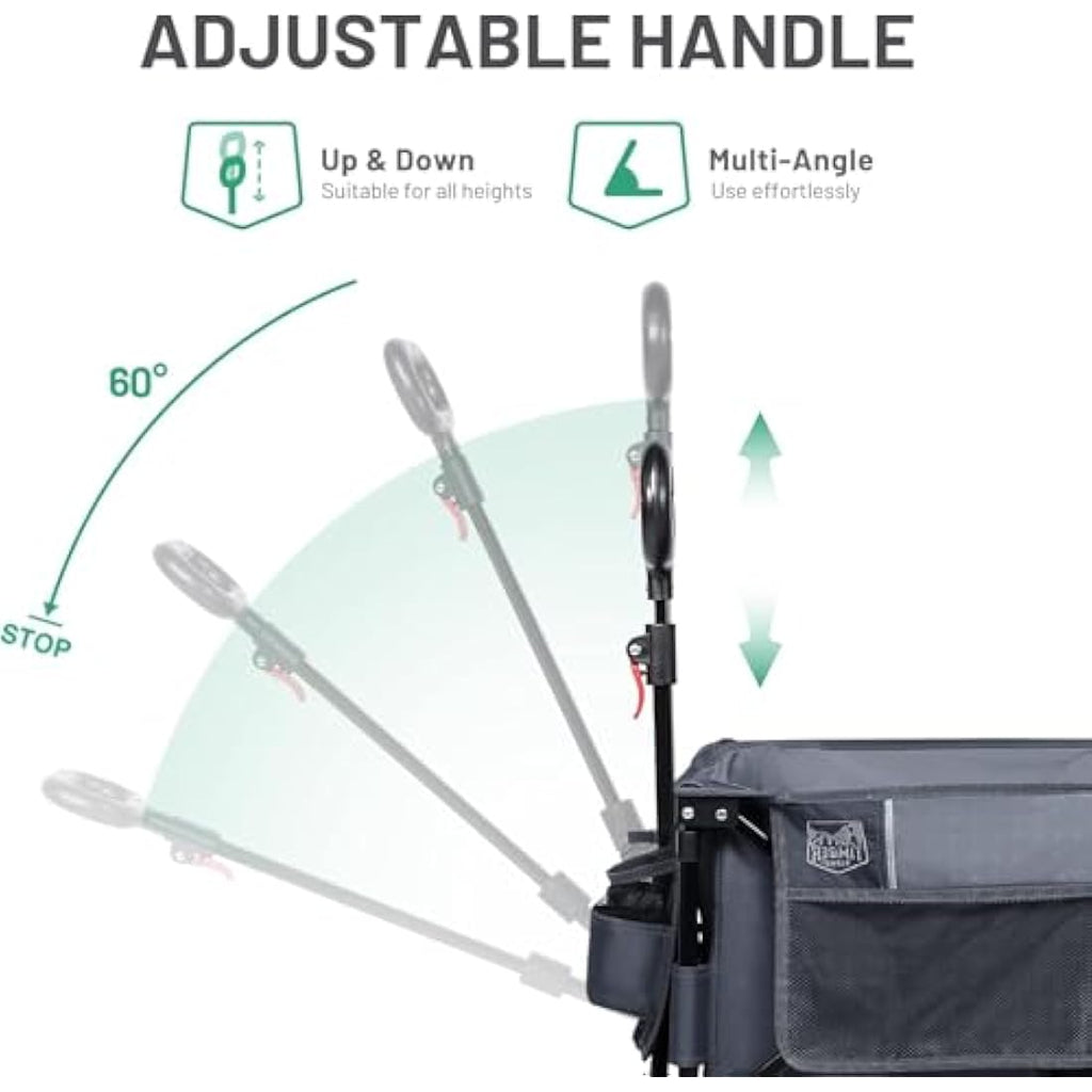 TIMBER RIDGE Heavy Duty Folding Camping Trolley | 200L Beach Wagon