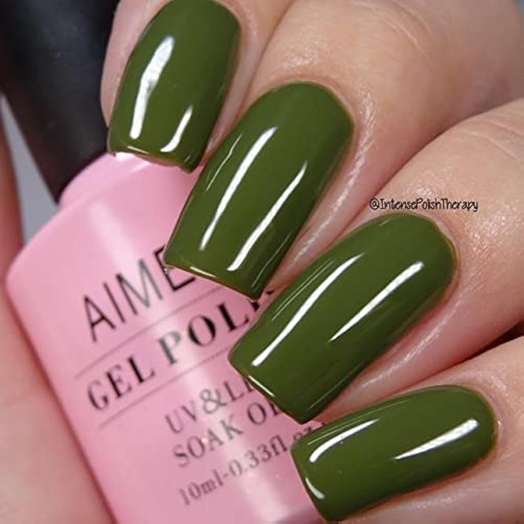 AIMEILI Base and Top Coat Gel Nail Polish Set - UV LED Soak Off (2x15ml)