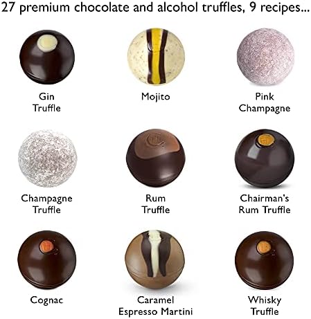 Hotel Chocolat Tipsy Truffles – 27-Piece Liqueur Chocolate Gift Box