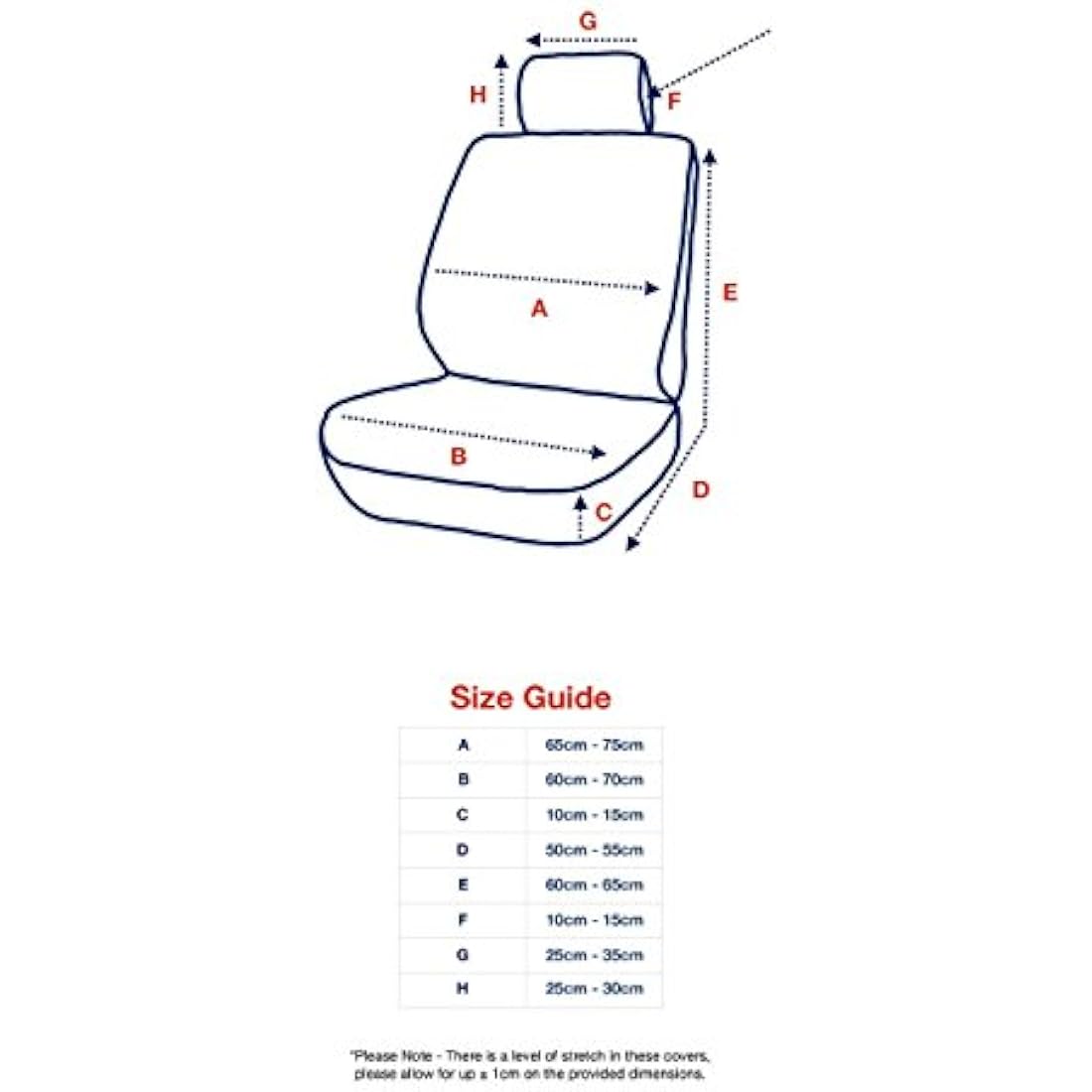 XtremeAuto Carnaby Universal Car Seat Covers Set - Grey/Black Washable