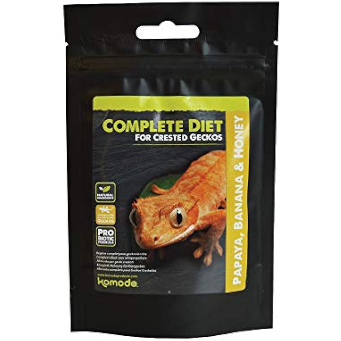 Komodo Crested Gecko Complete Diet – Papaya, Banana & Honey 60g
