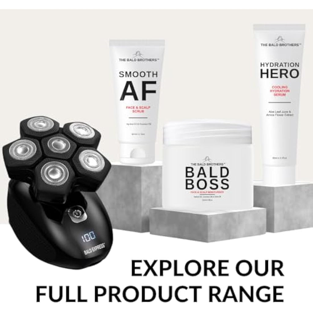 The Bald Brothers Bald Boss Scalp & Face Moisturiser - 2 Pack Vegan Cream