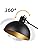 Osasy Vintage Arc Floor Lamp – Adjustable Metal Retro Light in Black & Gold