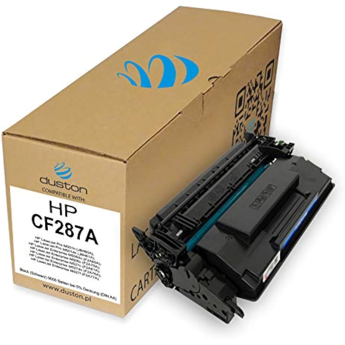 Duston 2-Pack CF287A 87A Black Toner for HP LaserJet Pro M501 M506 M527